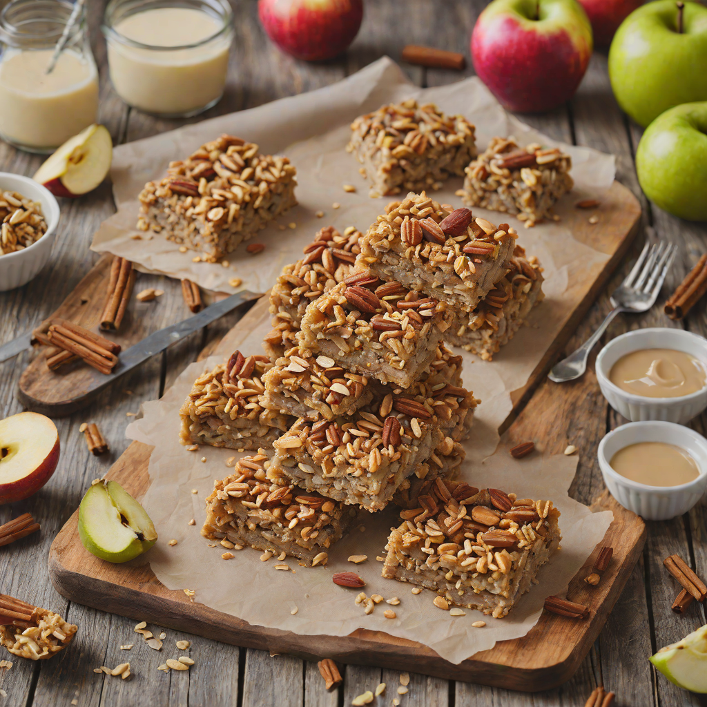 Half-Baked Cinnamon Apple Oatmeal Bars