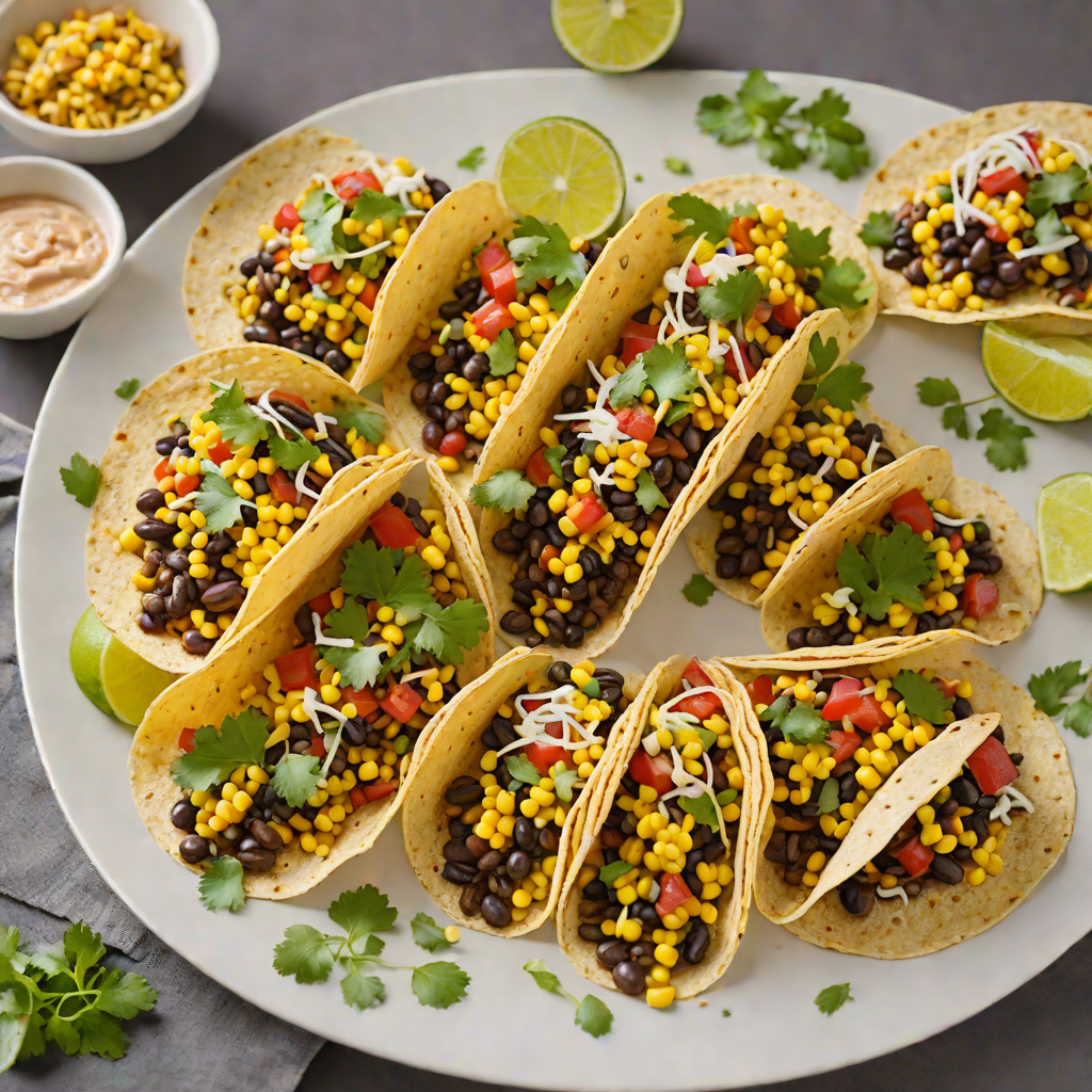 Hidden-Spiced Black Bean and Corn Tacos