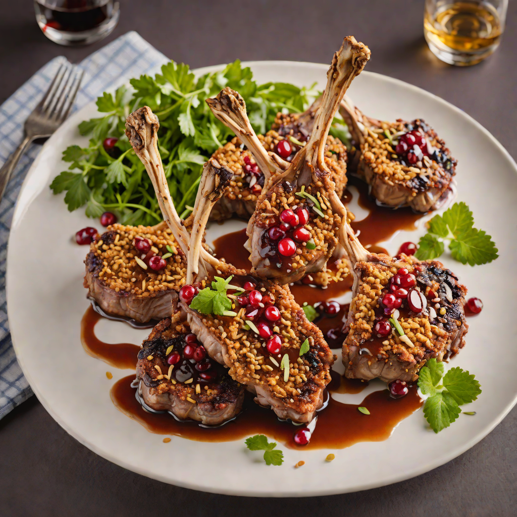 Macadamia-Crusted Lamb Chops with Pepperberry Glaze