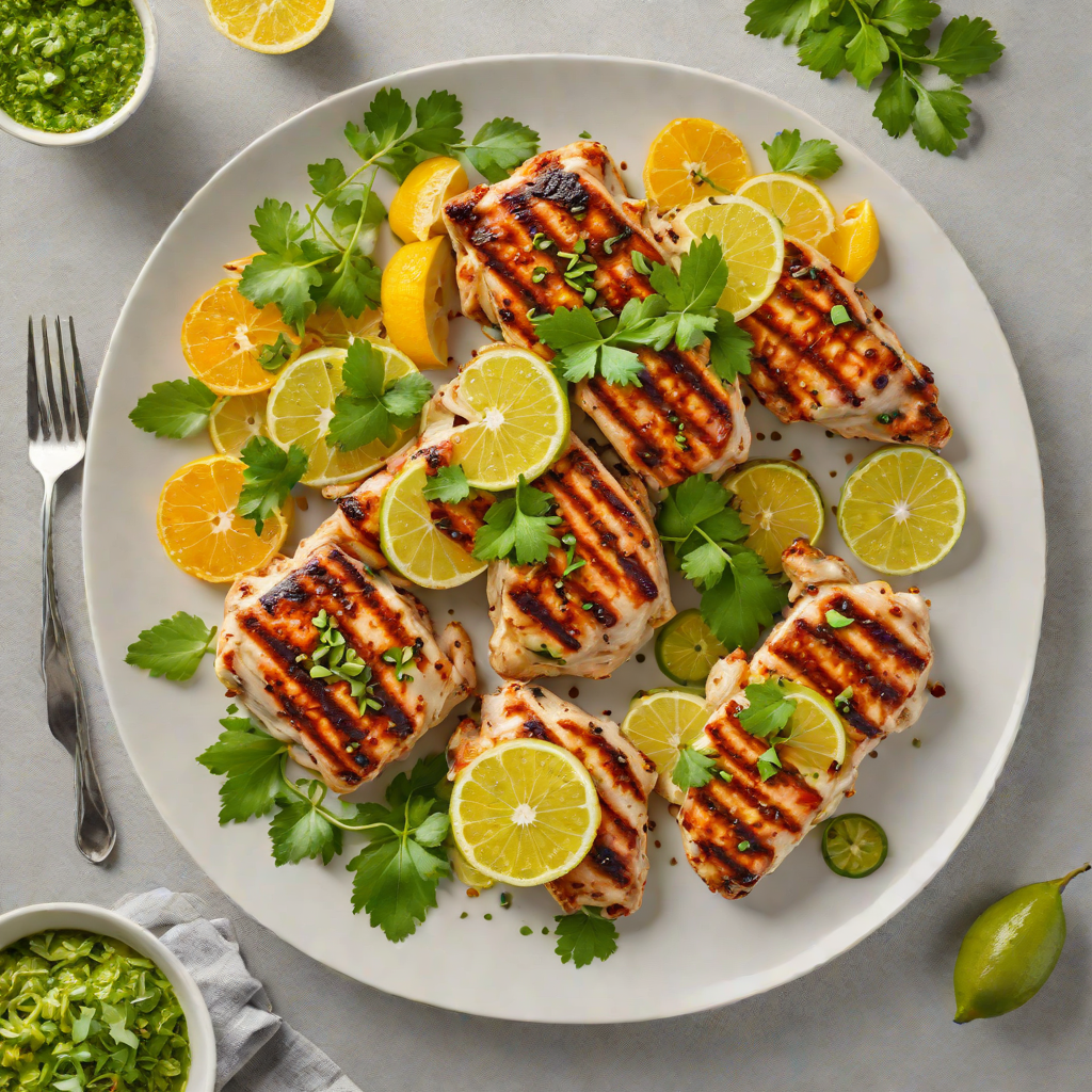 Citrus-Marinated Grilled Chicken with Jalapeño and Cilantro