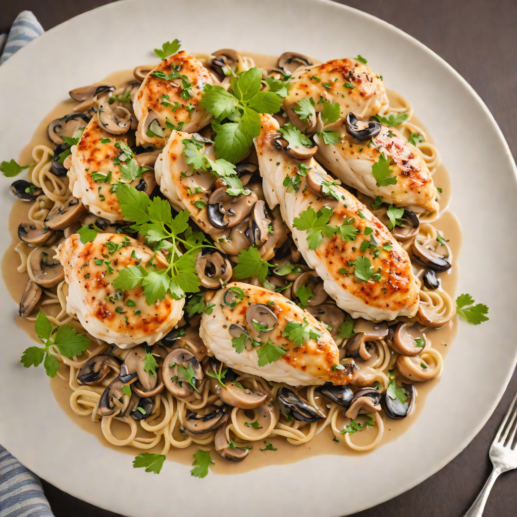 Sautéed Chicken with Creamy Mushroom Marsala Sauce