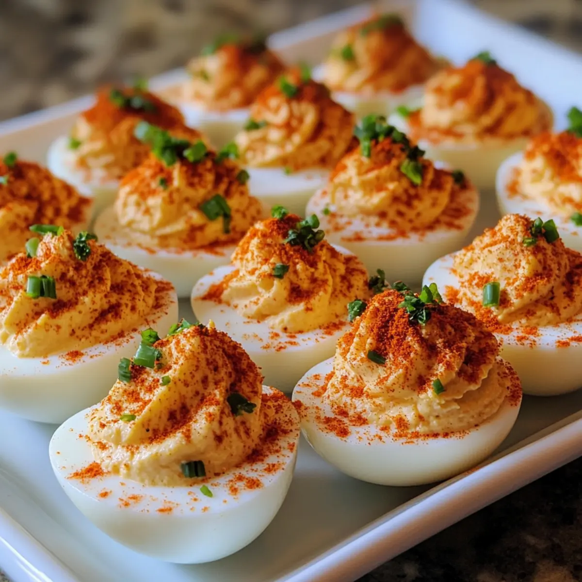 Classic Southern Deviled Eggs with Smoked Paprika