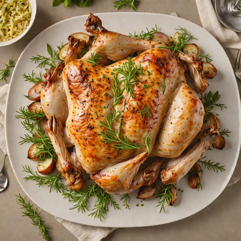 Herb-Roasted Chicken with Shallots and Thyme