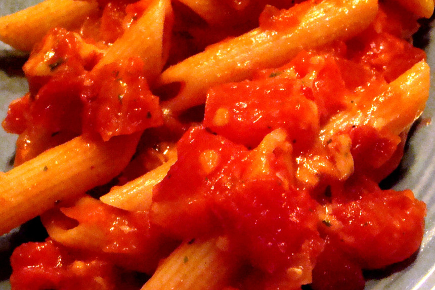 Three-Ingredient Tomato Pasta