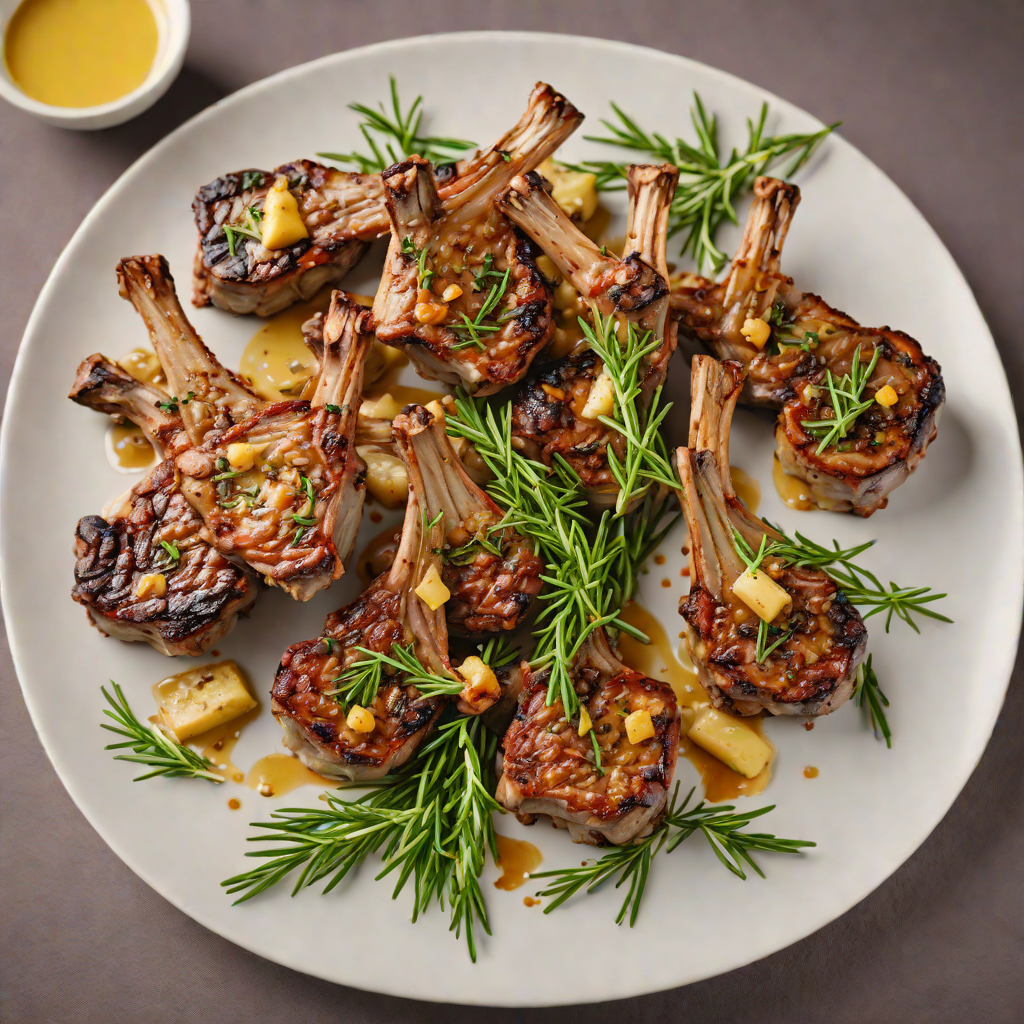 Oven-Roasted Lamb Chops with Rosemary Garlic Butter