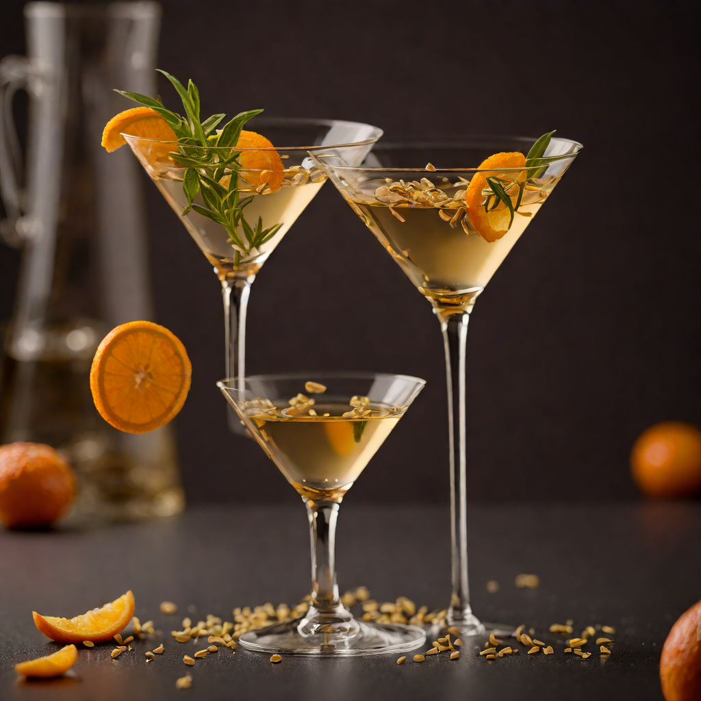 Vermouth-Forward Martini with Orange Zest Garnish