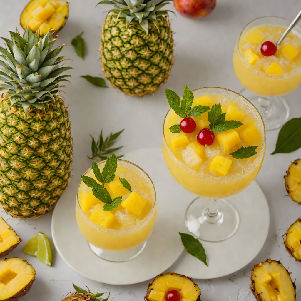 Tropical Pineapple-Mango Non-Alcoholic Party Punch