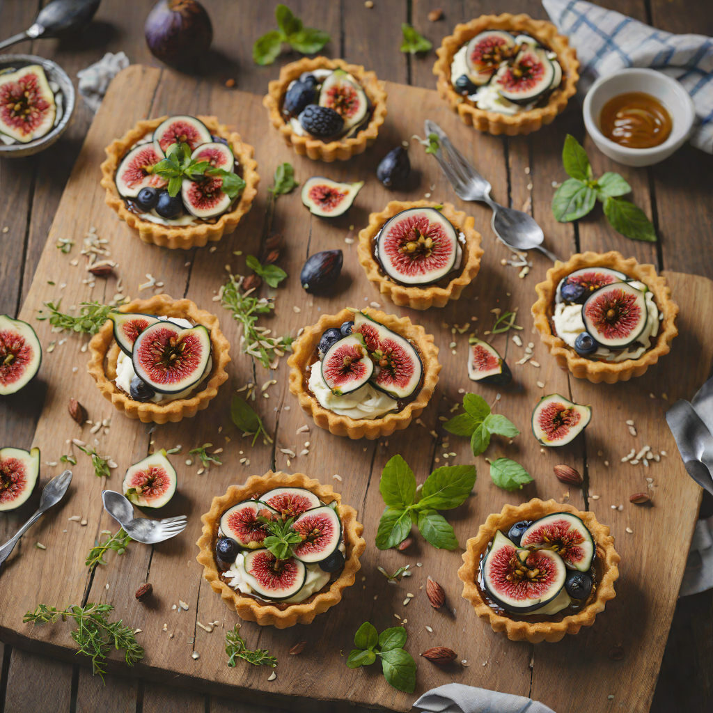 Honey-Roasted Fig and Mascarpone Tartlets