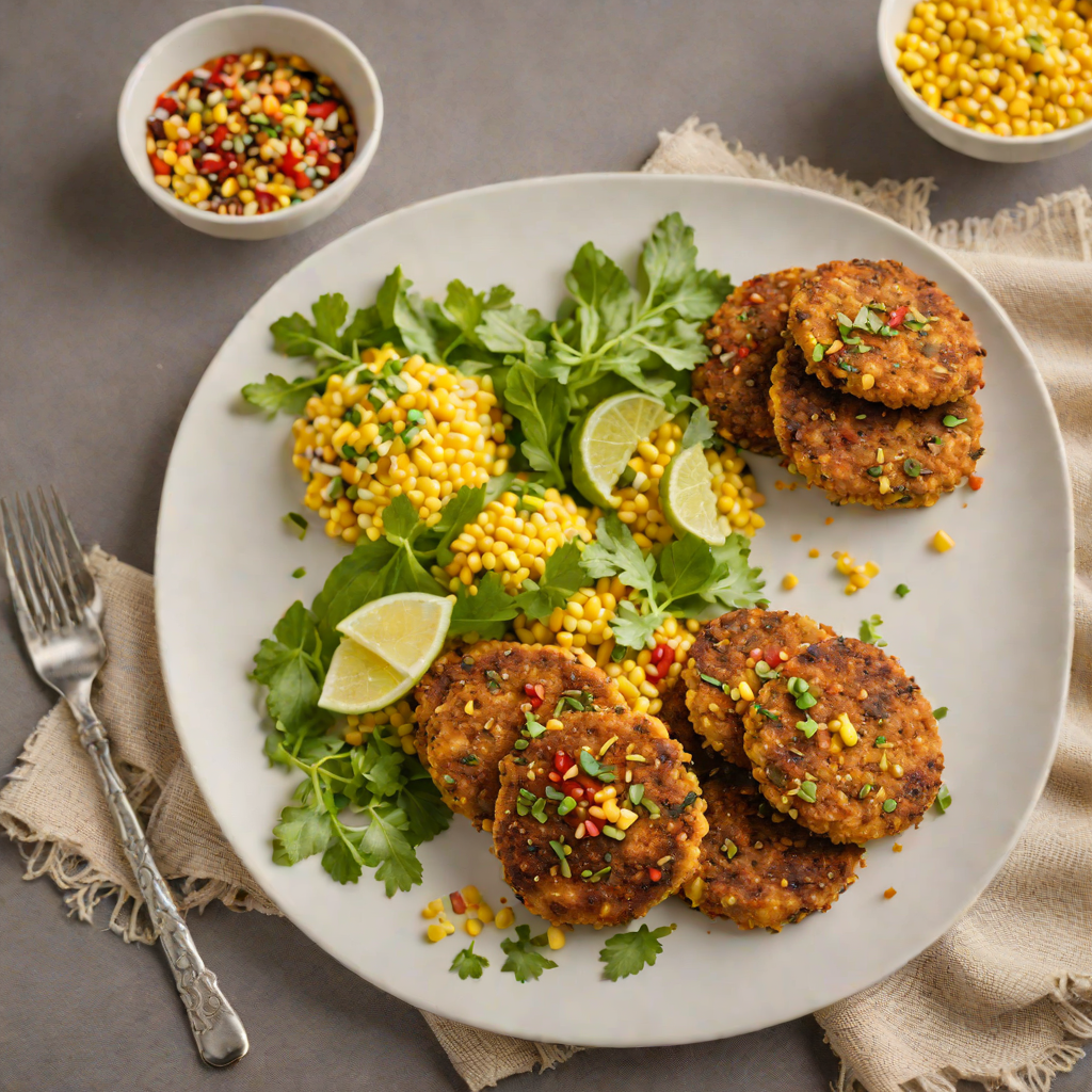 Pan-Fried Quinoa Patties with Aymara Spices and Corn