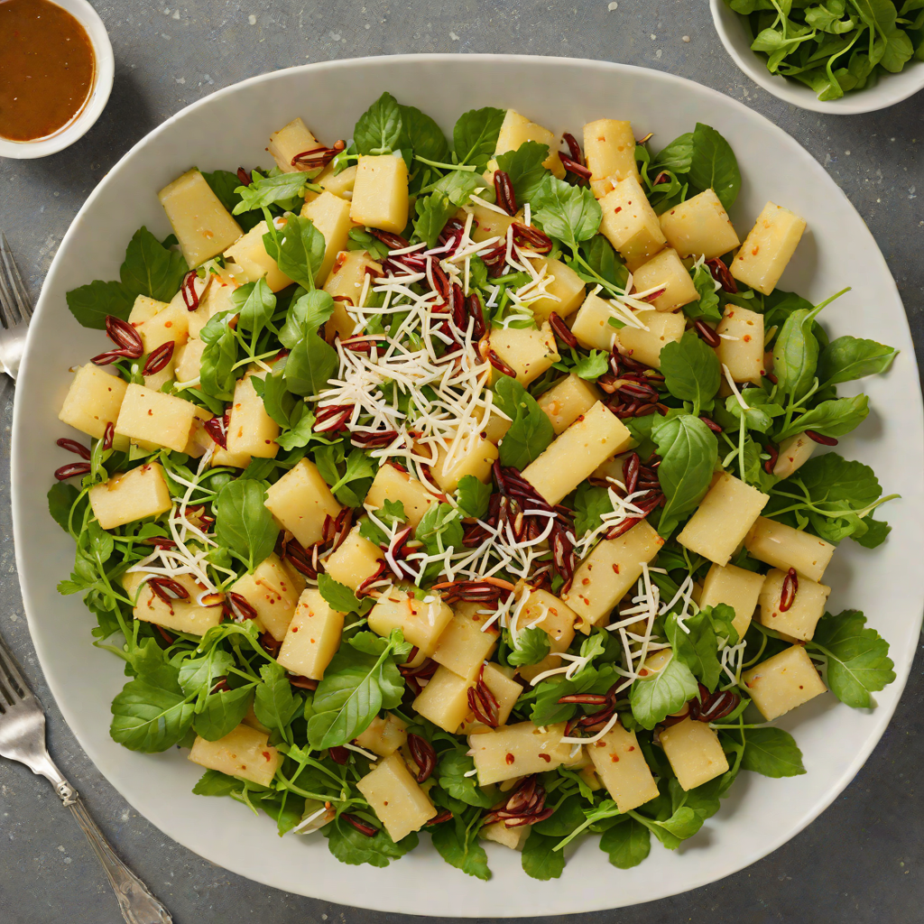 Roasted Cassava and Coconut Salad with Tamarind Dressing