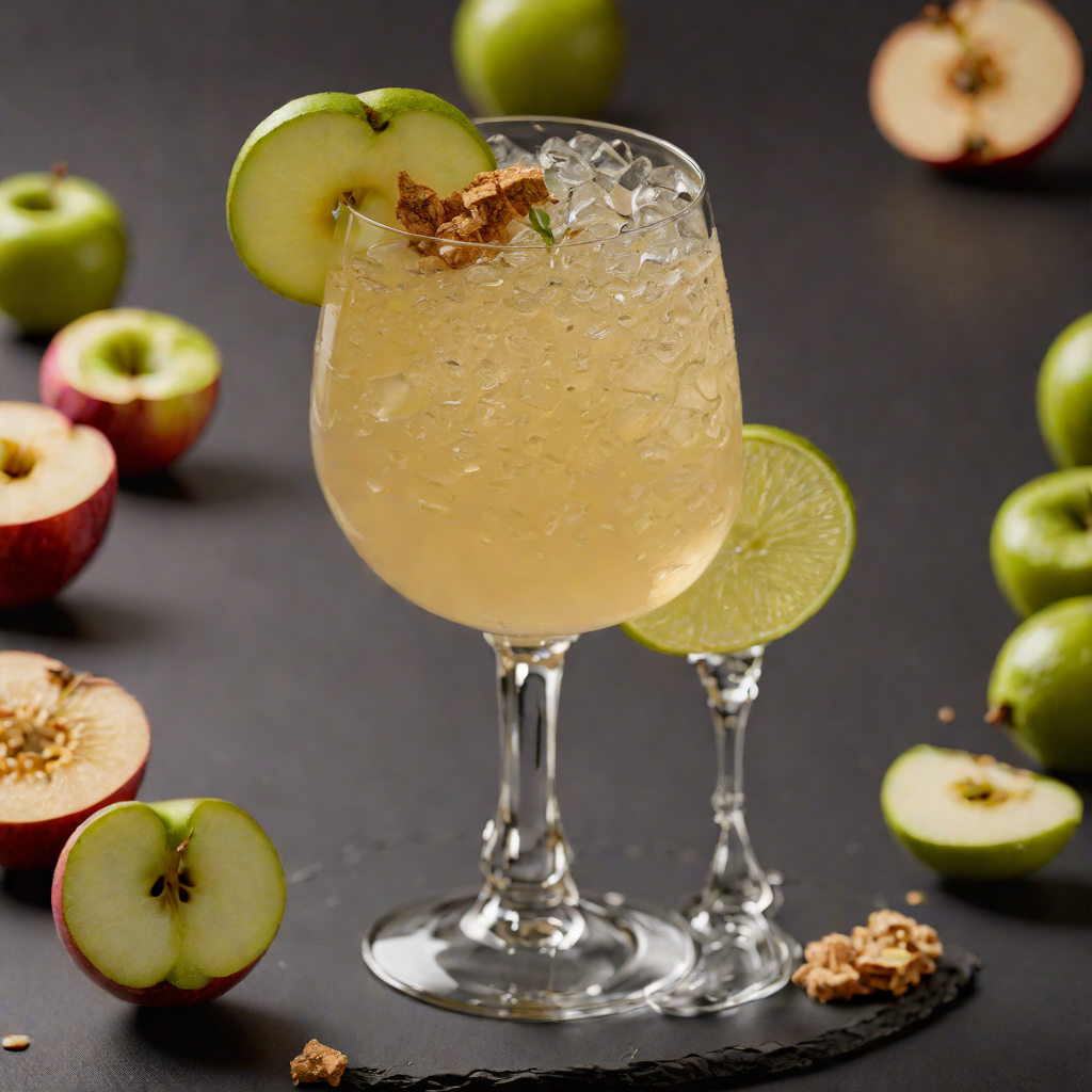 Shimmering Apple Ginger Fizz
