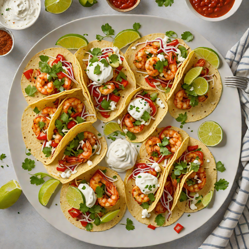 Quick Harissa Shrimp Tacos with Yogurt Lime Sauce