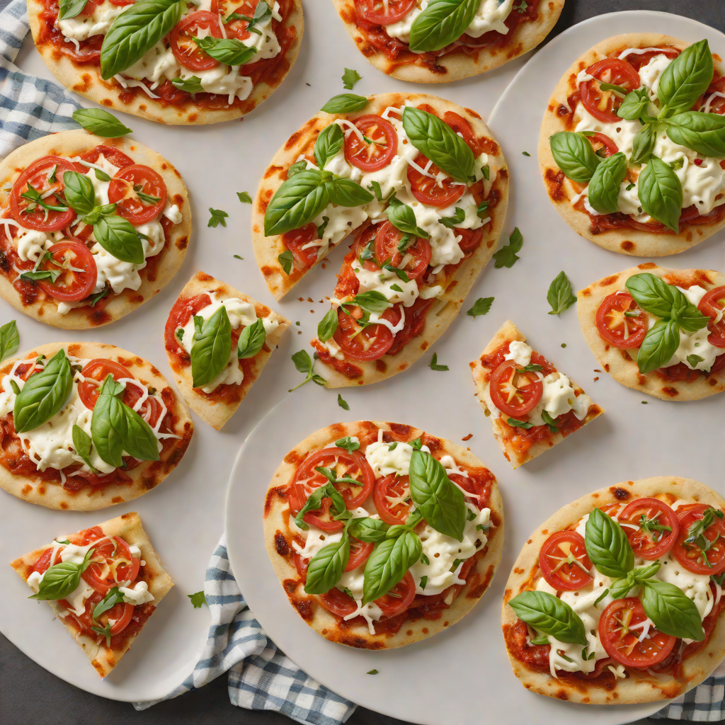 Mini Margherita Flatbread Pizzas