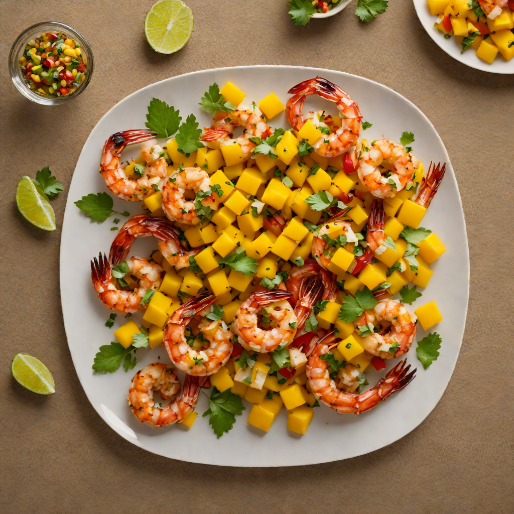 Grilled Cajun-Spiced Shrimp with Mango Salsa