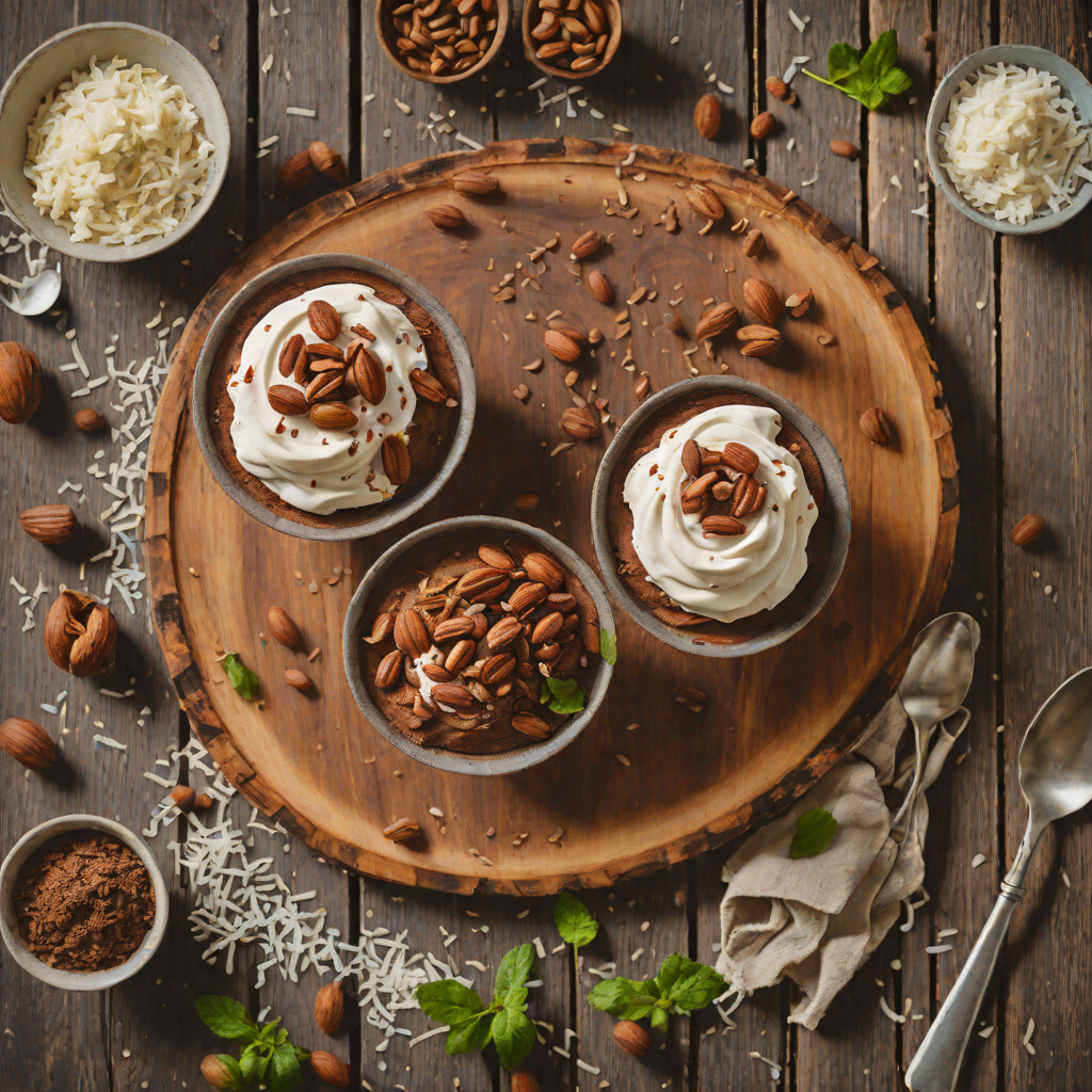 No-Bake Chocolate Hazelnut Mousse with Whipped Coconut Cream