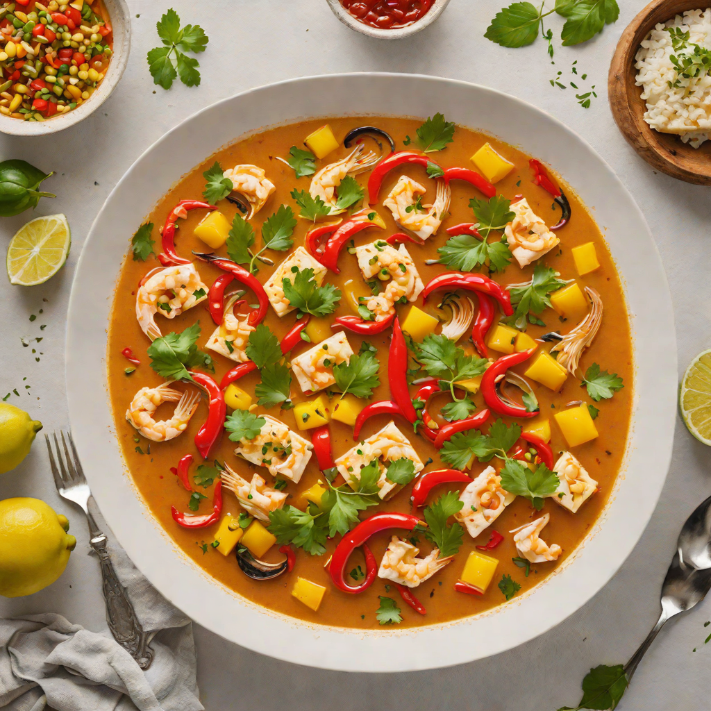 Moqueca-Style Fish Stew with Dendê Oil and Bell Peppers