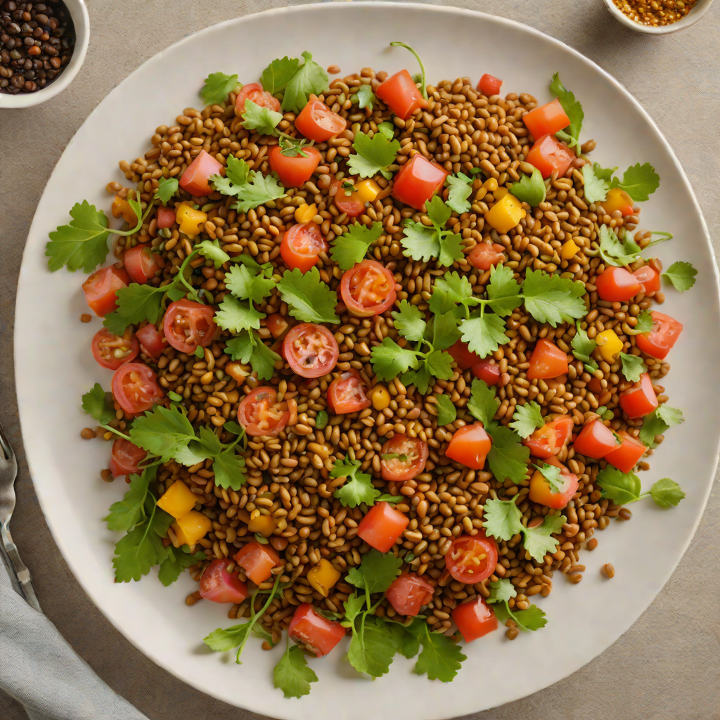 Spiced Ethiopian-Inspired Lentil and Tomato Salad