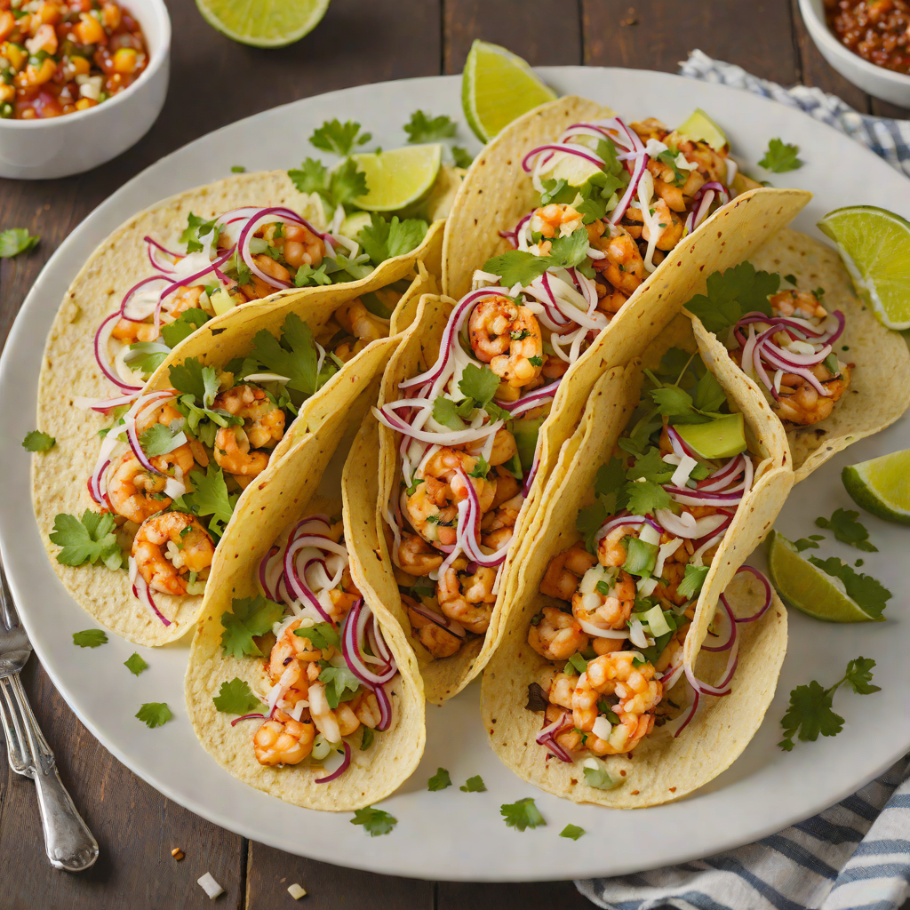 Mexican-Spiced Rum Citrus Shrimp Tacos