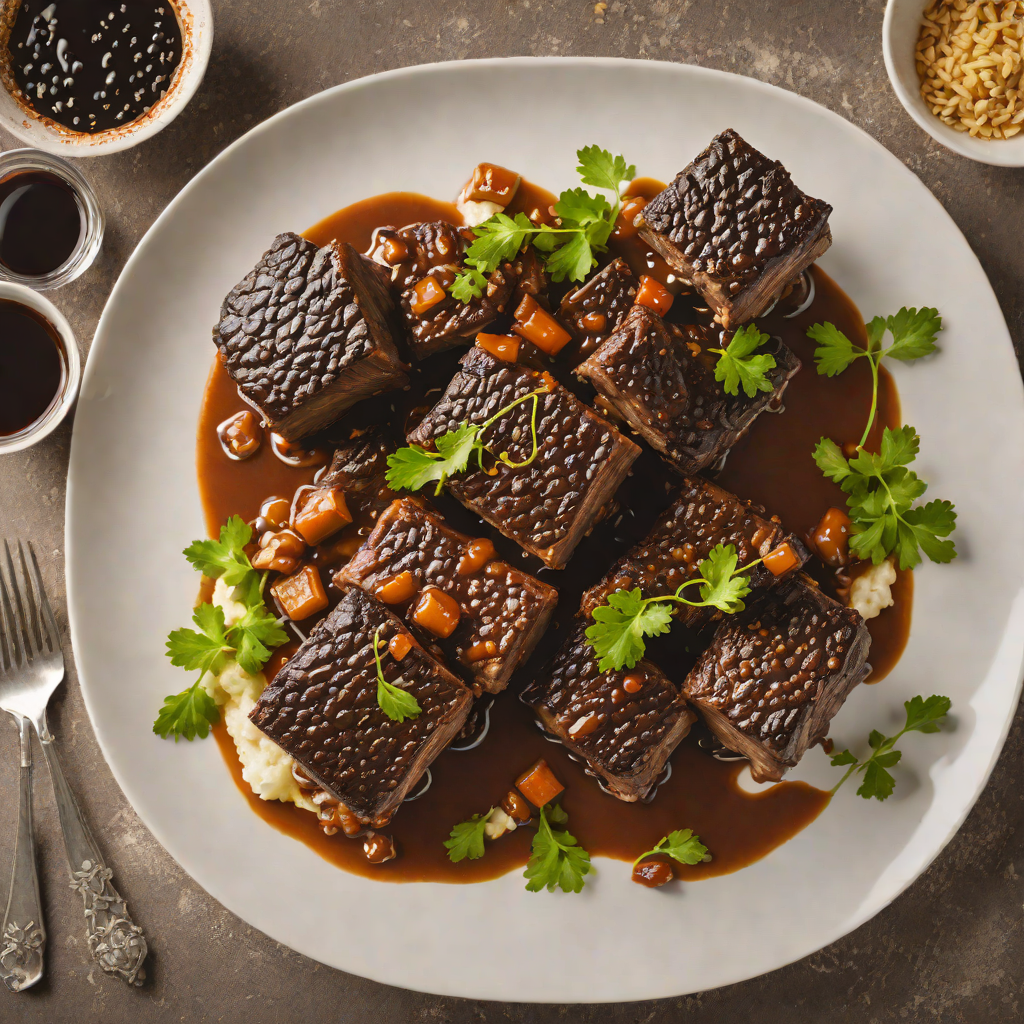 Spiced Cuban Rum and Molasses Braised Beef Short Ribs