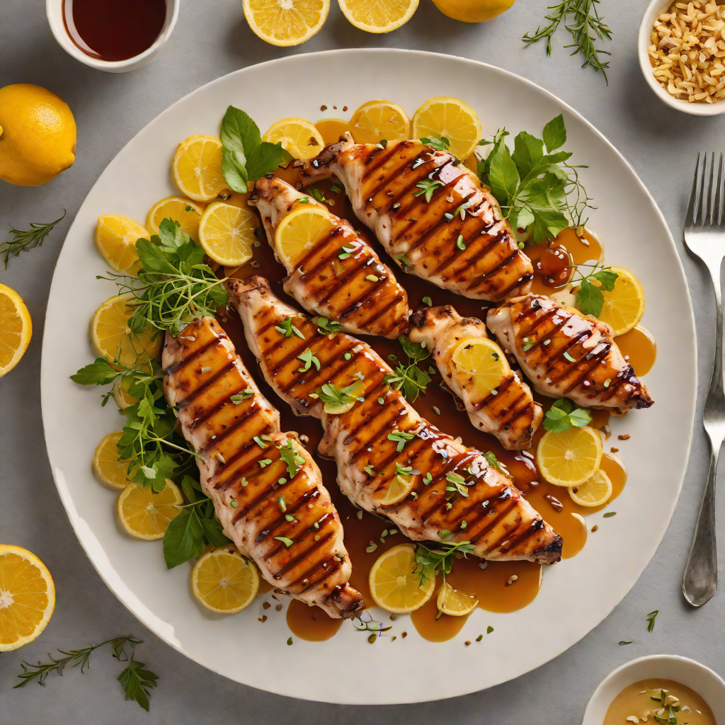 Grilled Citrus-Marinated Chicken with Spiced Honey Glaze