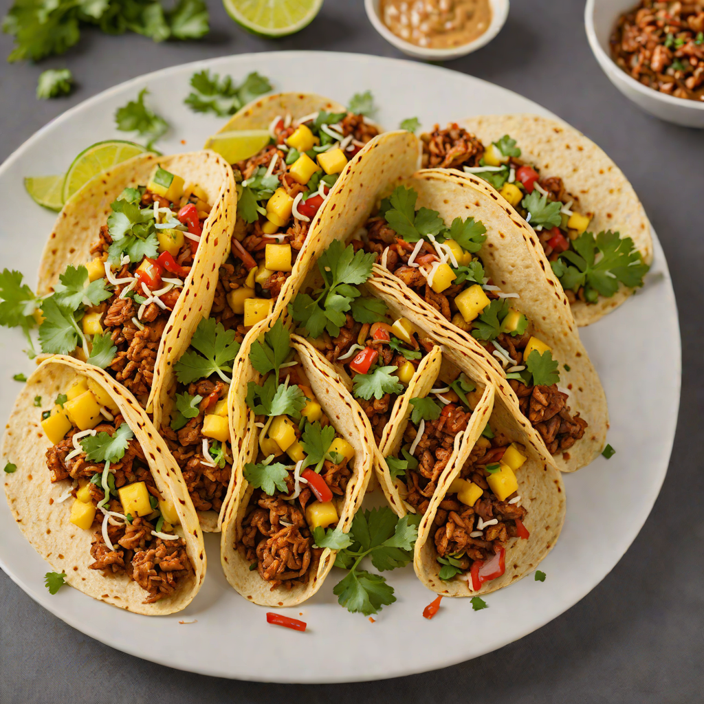 Grilled Tacos al Pastor with Pineapple and Cilantro
