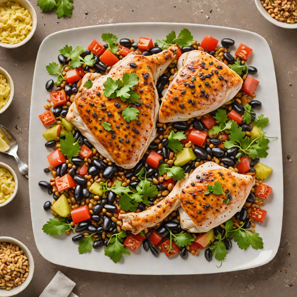 Smoky Southwest Sheet Pan Chicken with Black Beans