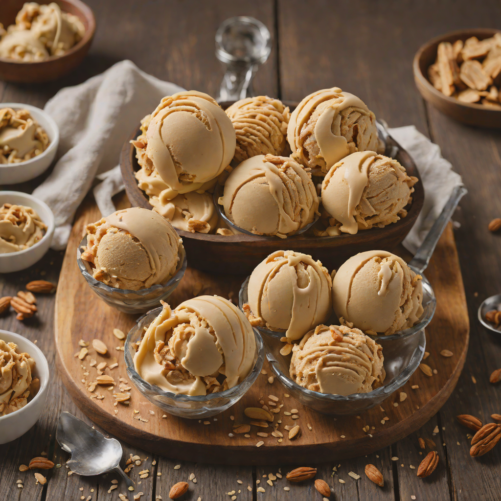 Quick No-Churn Peanut Butter Swirl Ice Cream
