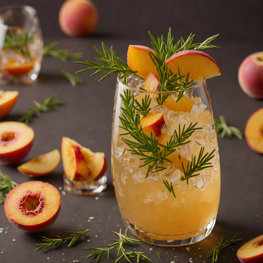 Rosemary-Peach Popular Smash