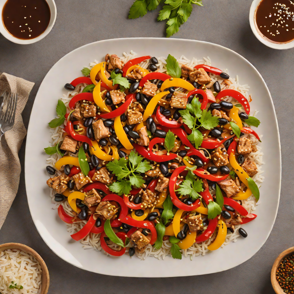 Spicy Pork Stir-Fry with Bell Peppers and Black Bean Sauce