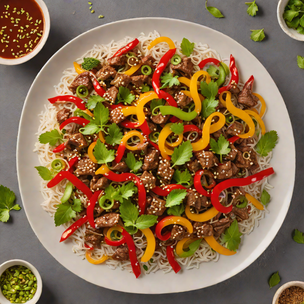 Spicy Beef Stir Fry with Peppers