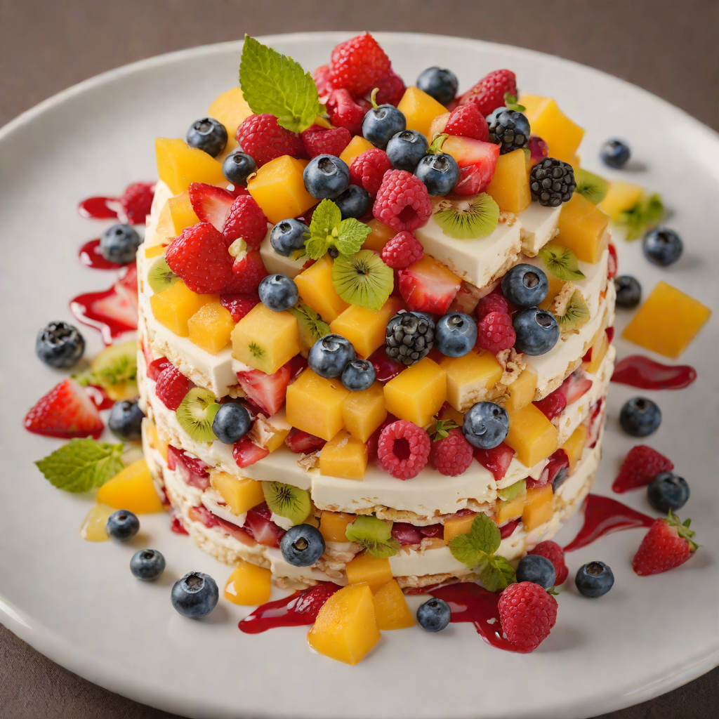 Rainbow Layered Fruit Parfait