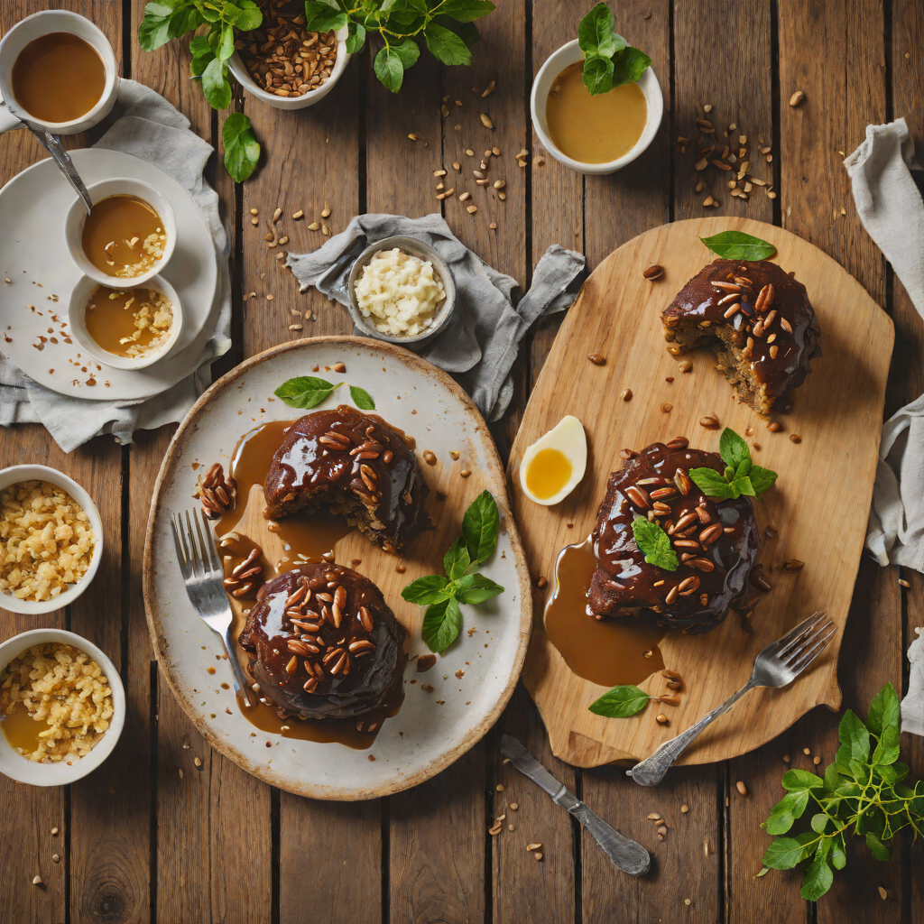 Macadamia and Wattleseed Sticky Date Pudding