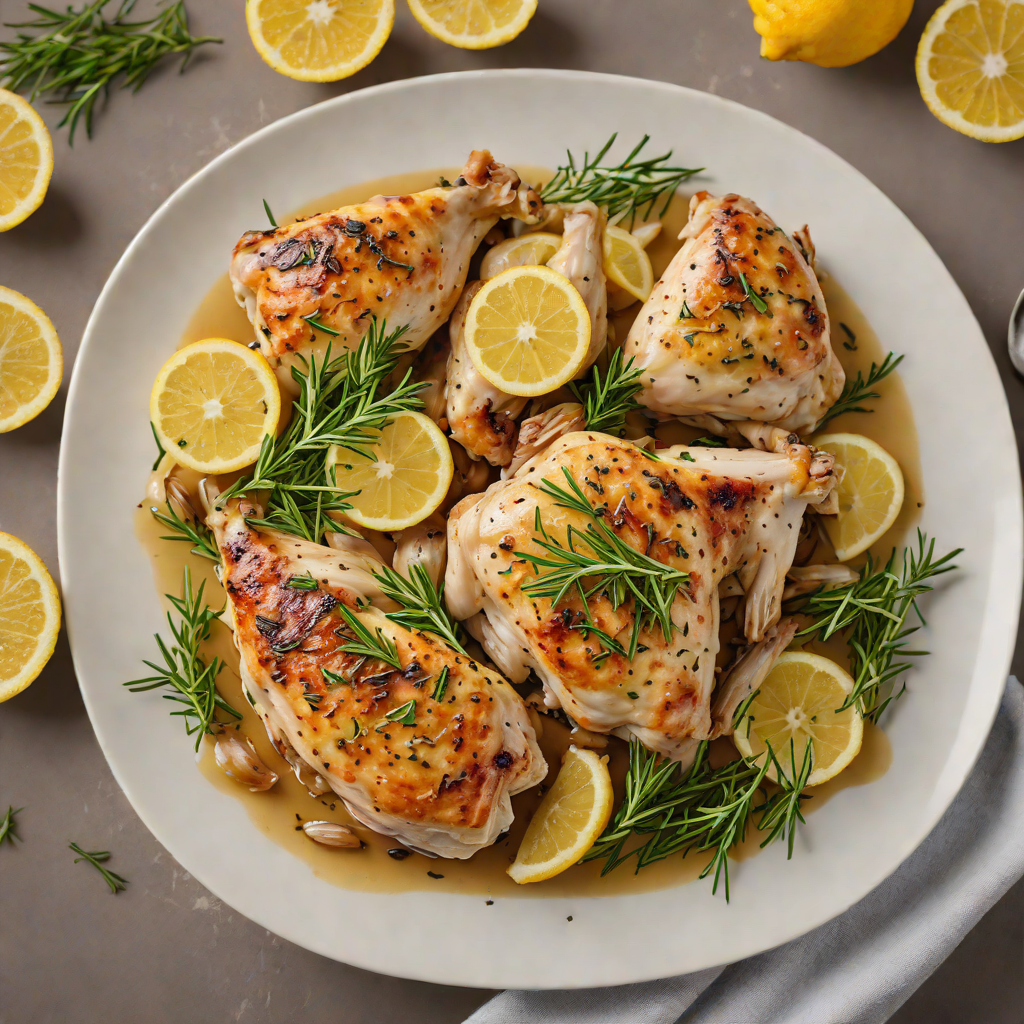 One-Pot Lemon Garlic Chicken with Rosemary