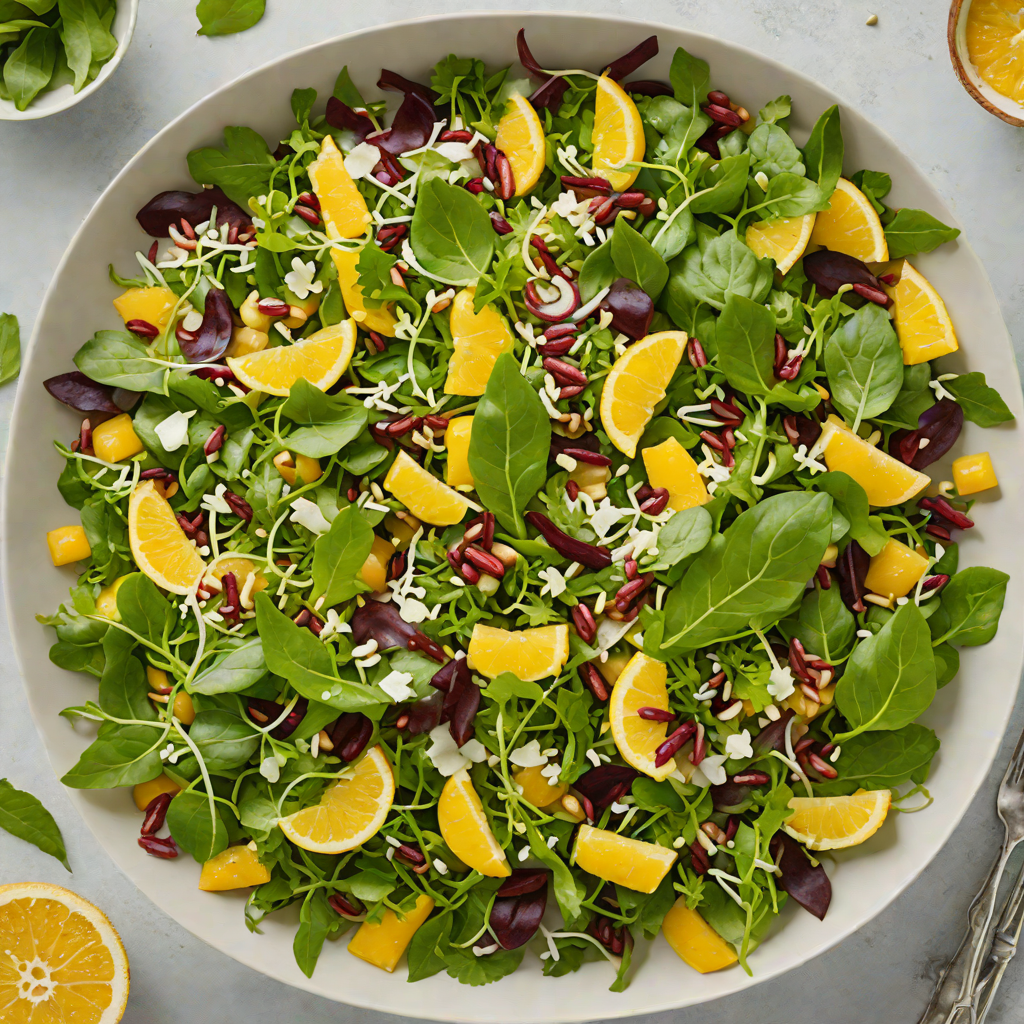 Queensland Macadamia and Wattleseed Salad with Citrus Vinaigrette