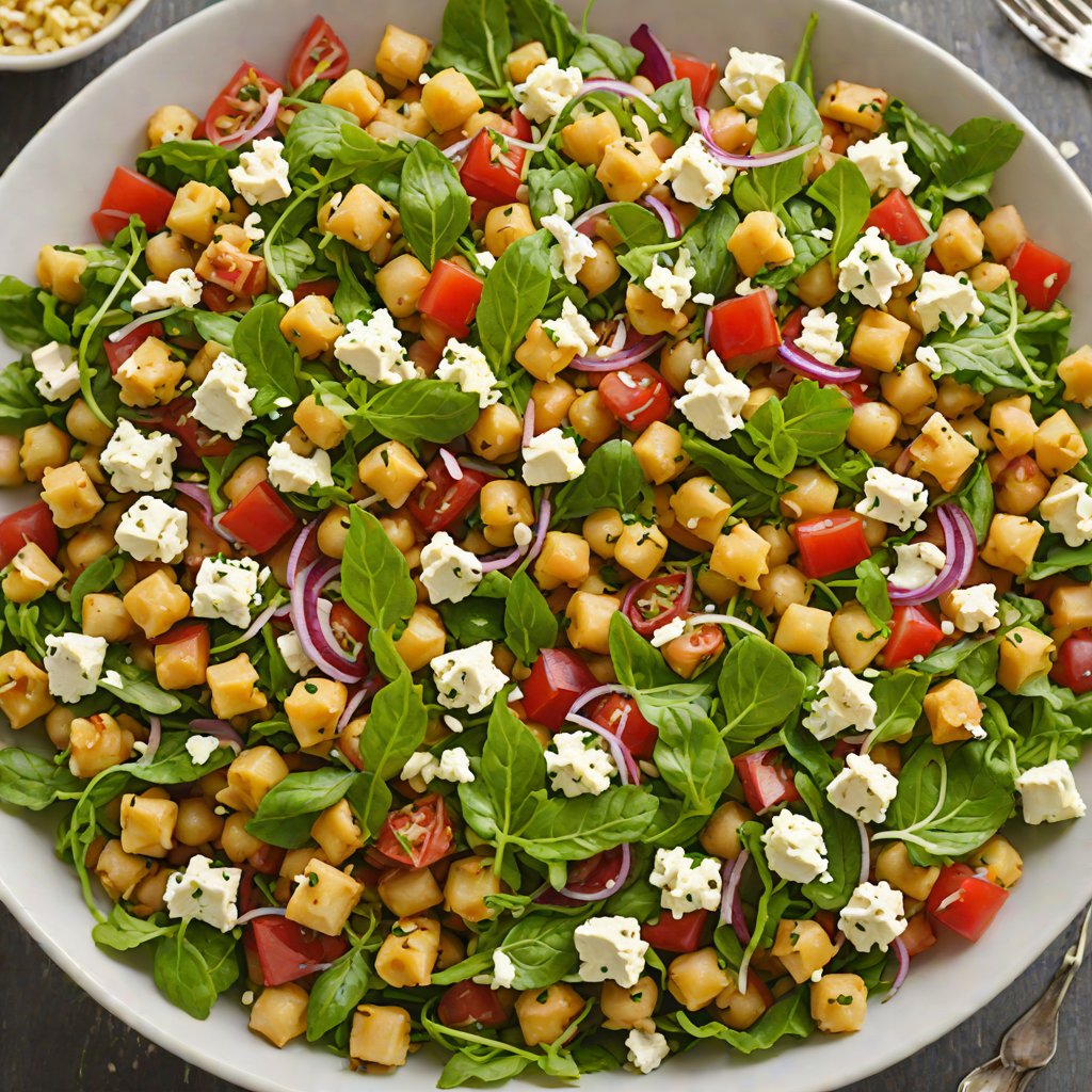 Mediterranean-Fusion Chickpea and Feta Salad
