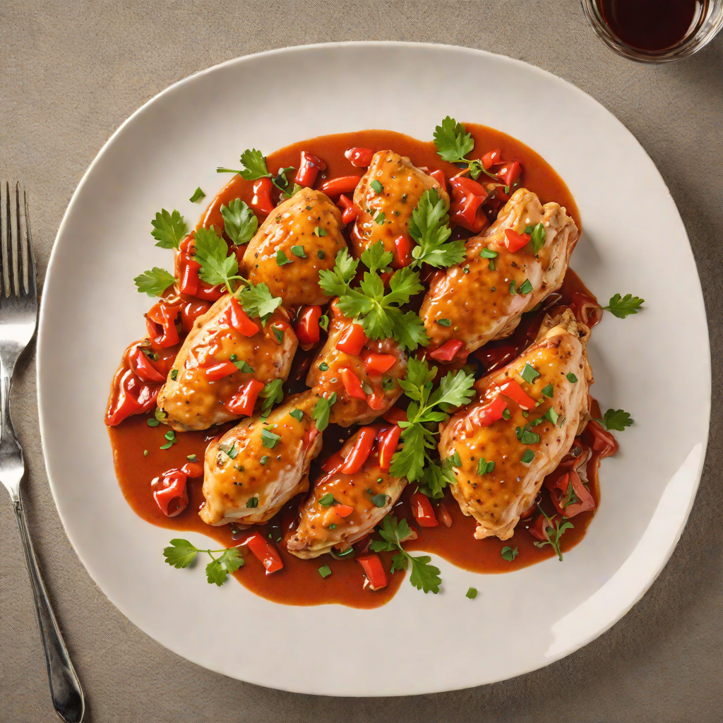 Sautéed Chicken with Roasted Red Pepper and Smoked Paprika Sauce