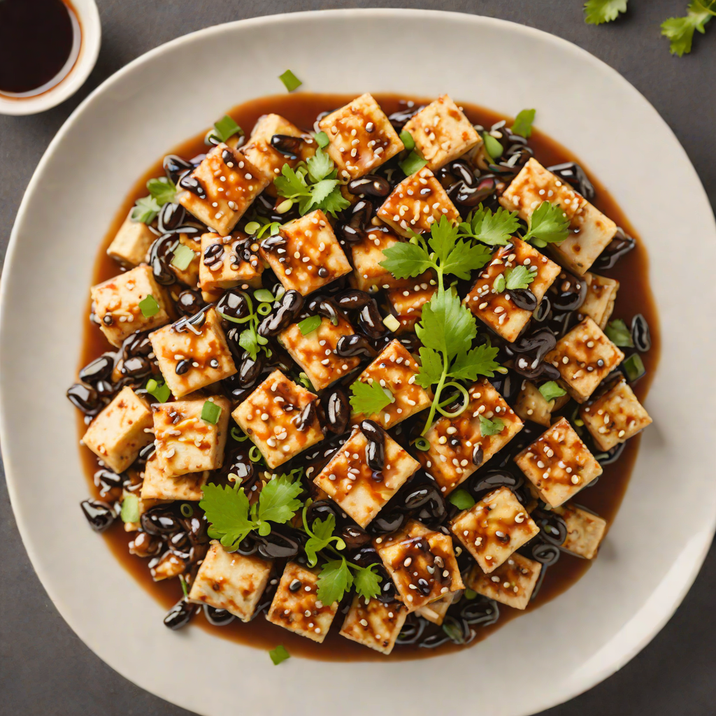 Stir-Fried Tofu with Garlic, Ginger, and Black Bean Sauce