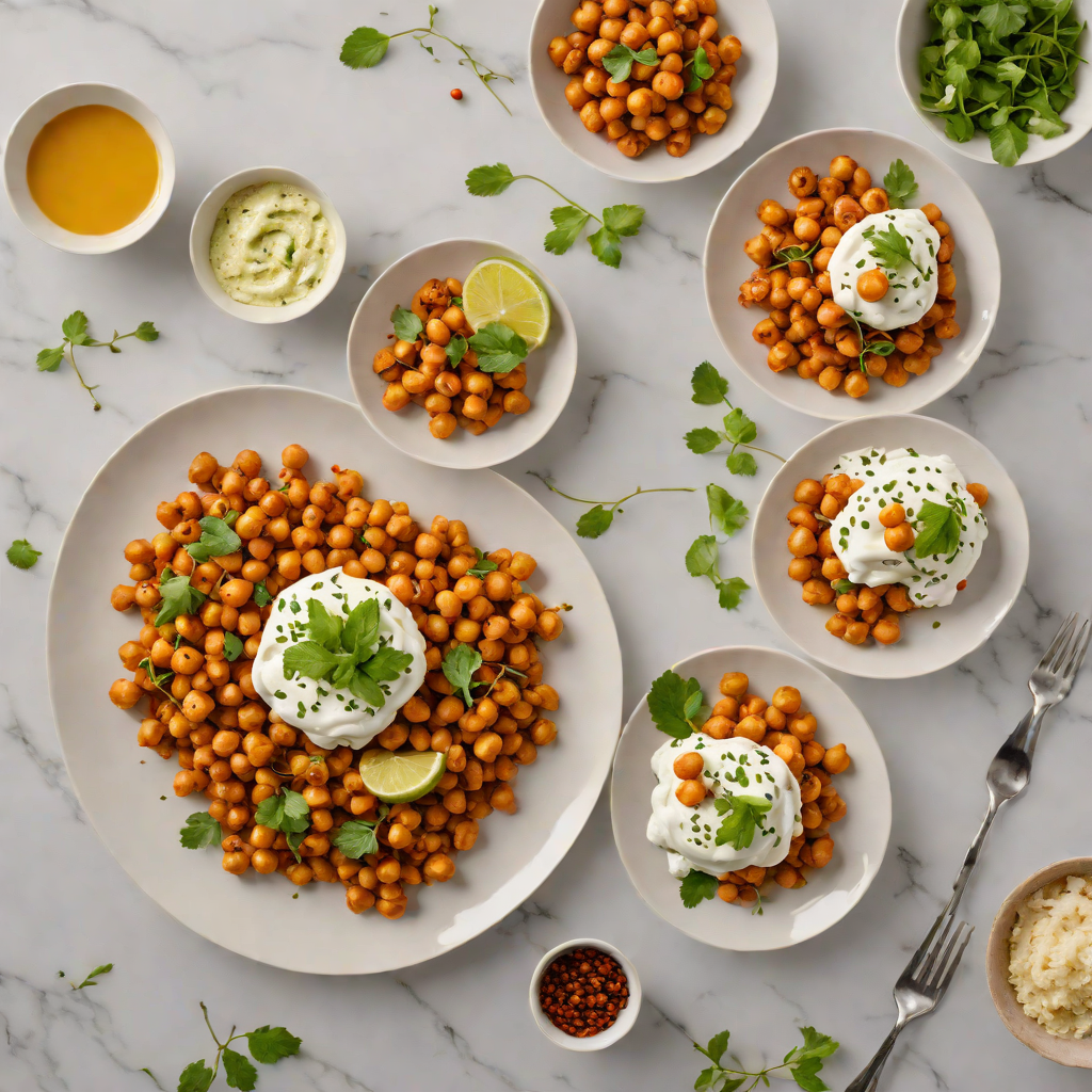 Fusion Small Plates with Spiced Chickpeas and Tzatziki