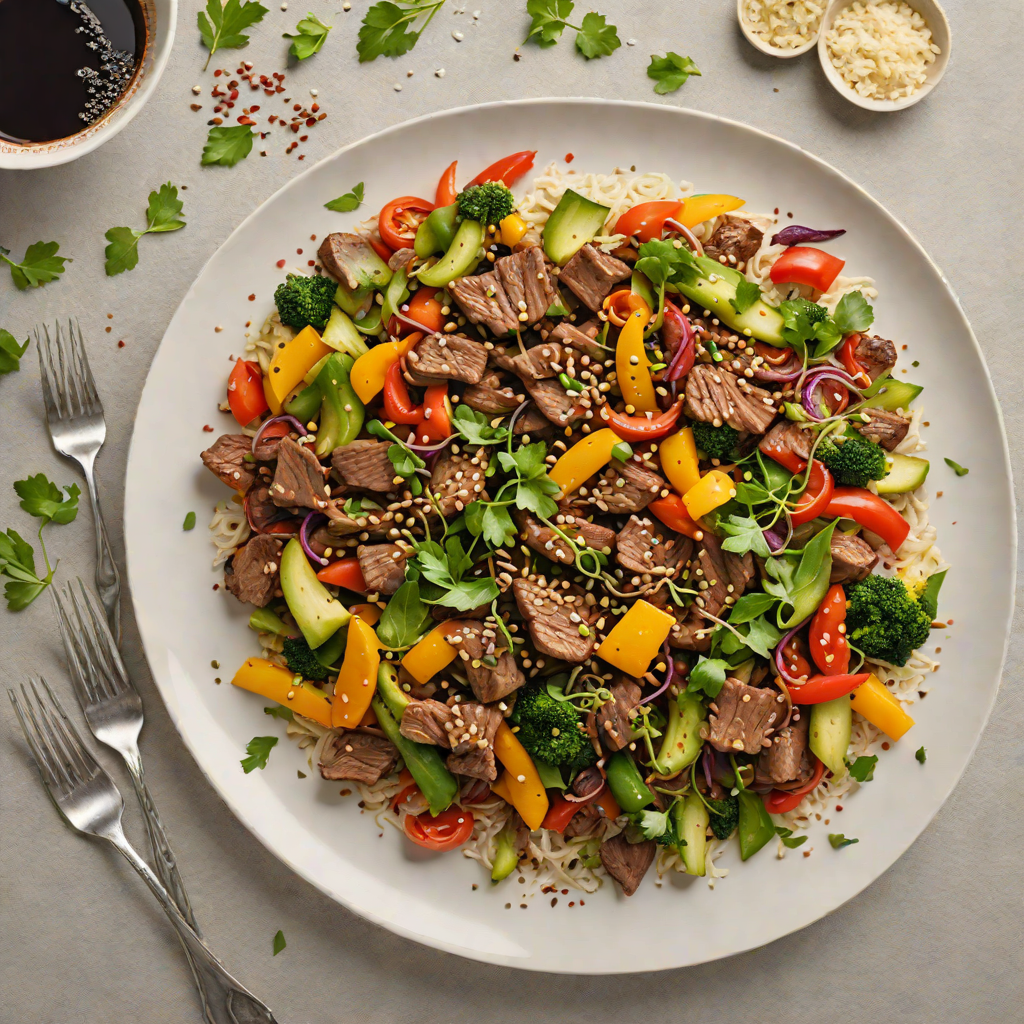 Spiced Kangaroo Stir-Fry with Wattleseed and Vegetables
