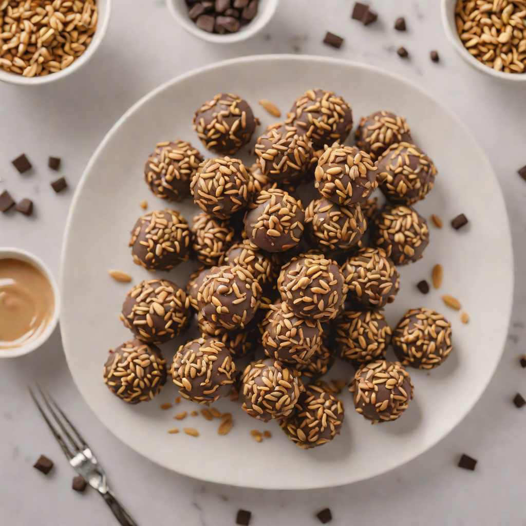 No-Bake Chocolate Peanut Butter Energy Bites with Chia Seeds