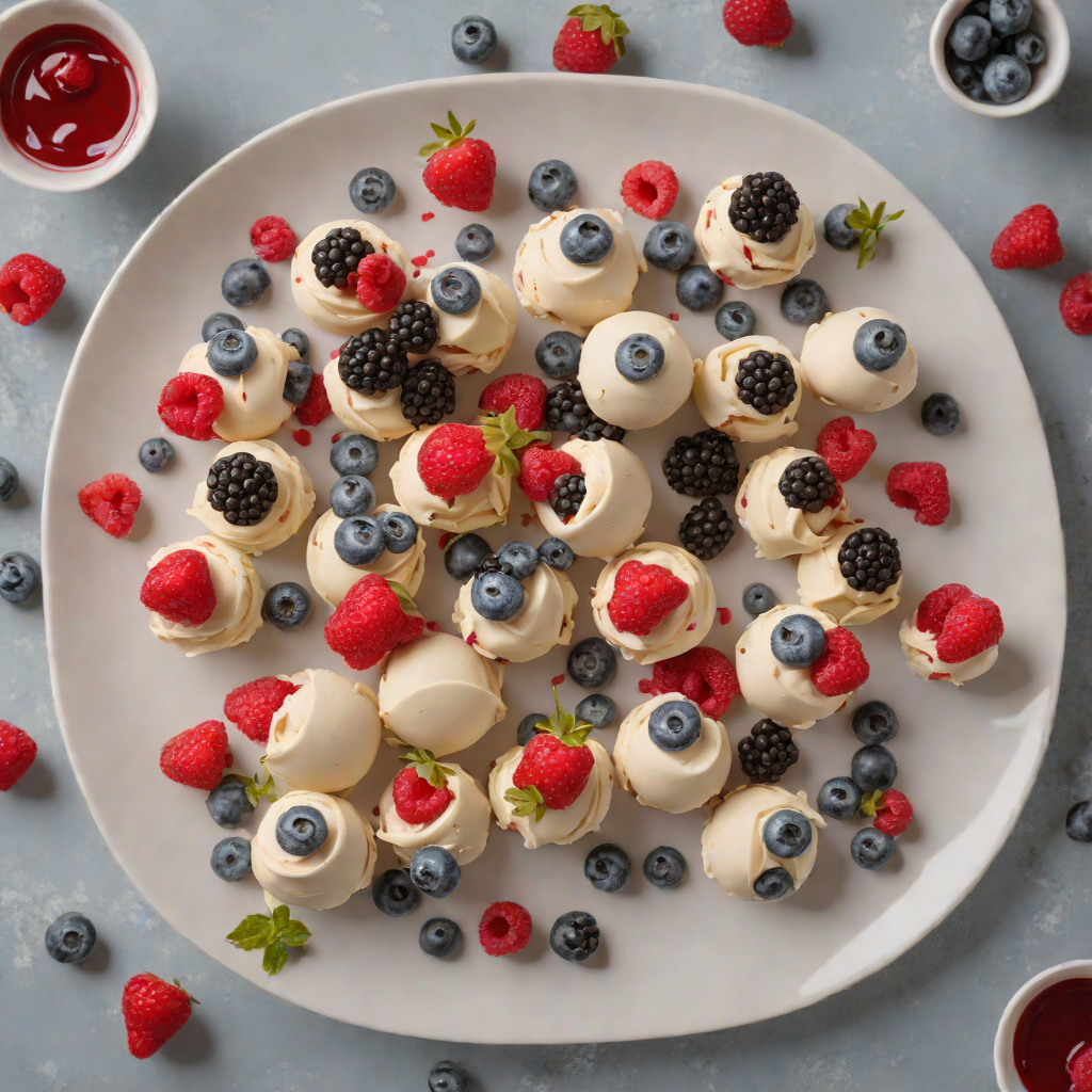 No-Bake Frozen Yogurt Berry Bites