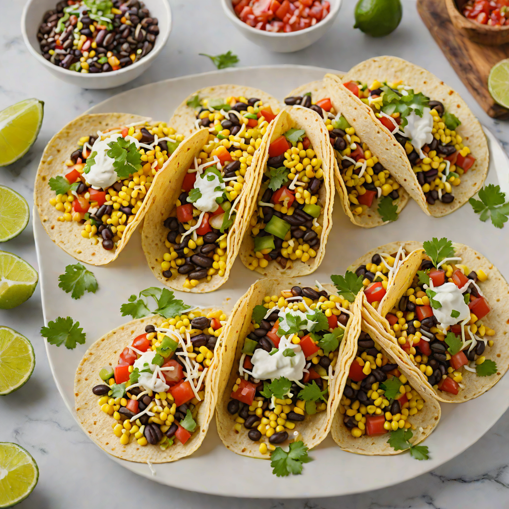 Zesty Summer Corn and Black Bean Tacos
