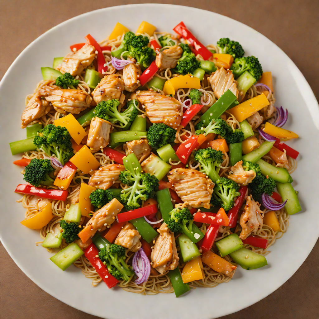 Buffet-Style Cruise Ship Chicken and Vegetable Stir Fry