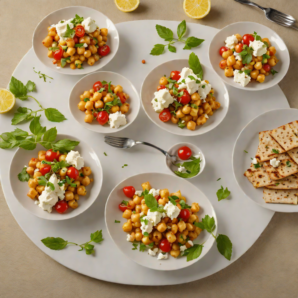 Mediterranean-Fusion Chickpea and Feta Small Plates