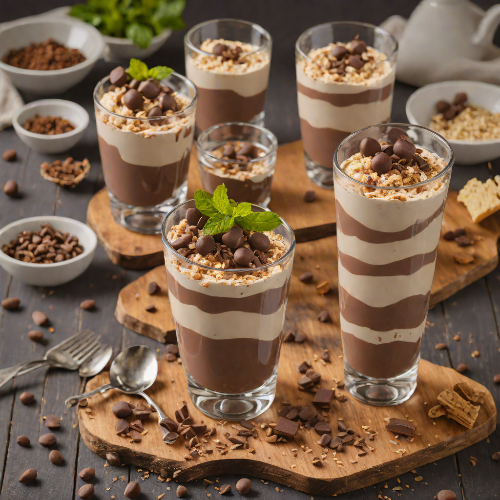 No-Bake Chocolate Espresso Cream Parfaits