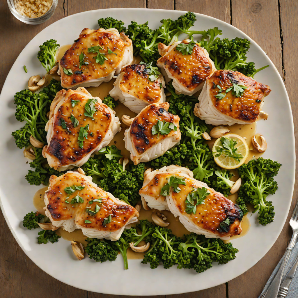 Pan-Seared Chicken Thighs with Roasted Garlic and Kale