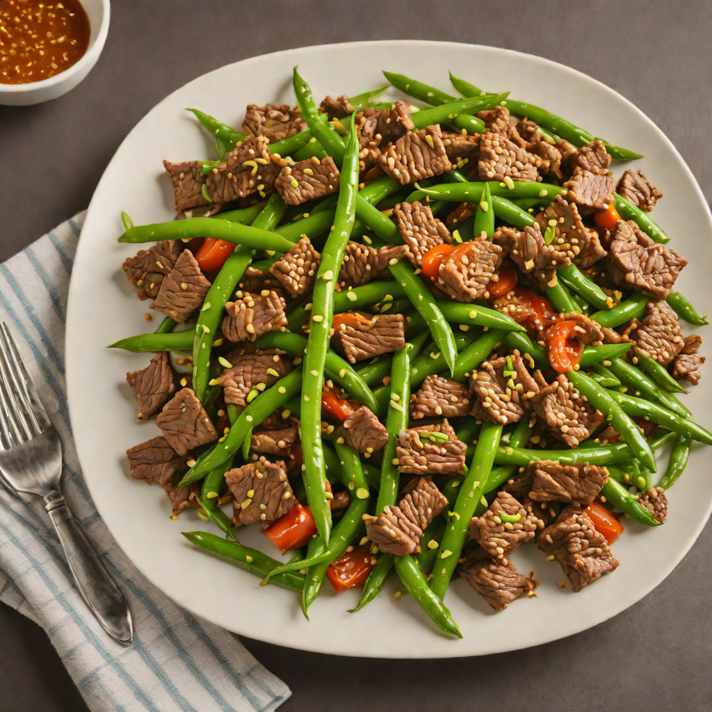 Quick Stir-Fried Ginger Beef with Green Beans