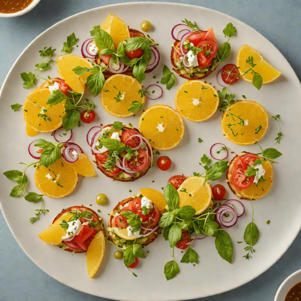 Mediterranean-Fusion Small Plates with Citrus Herb Dressing