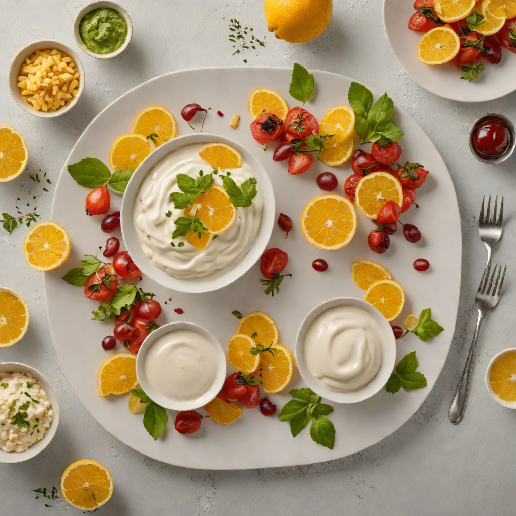 Mediterranean-Fusion Small Plates with Citrus Yogurt Dip