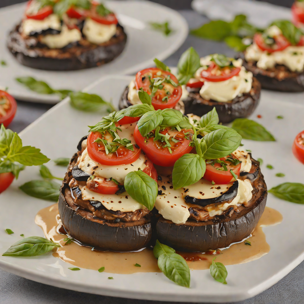 Baked Italian-Style Caprese Stuffed Portobello Mushrooms
